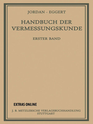 cover image of Handbuch der Vermessungskunde